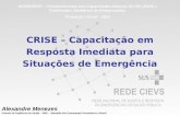 CRISE – Capacitação em Resposta Imediata para Situações de Emergência WORKSHOP – Fortalecimentos das Capacidades Básicas do RSI (2005) e Certificados Sanitários.