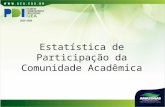 Estatística de Participação da Comunidade Acadêmica.