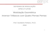 1 Prof. Humberto Pinheiro, Ph.D. 2010 SISTEMAS DE MODULAÇÃO DPEE-CT-UFSM Modulação Geométrica Inversor Trifásicos com Quatro Pernas Pernas.