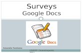Surveys Google Docs Amanda Santana UNESP- Guaratinguetá, 2011.
