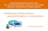 Softwares Educativos: possibilidades e limitações UNIVERSIDADE FEDERAL DE SANTA MARIA PPG- EDUCAÇÃO EM CIÊNCIAS: QUÍMICA DA VIDA E SAÚDE DISCIPLINA: PREPARAÇÃO.