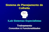 Sistema de Planejamento de Colheita iLab Sistemas Especialistas Treinamento Conceitos & Funcionalidades.