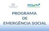 Ministério da Solidariedade e da Segurança Social PROGRAMA DE EMERGÊNCIA SOCIAL.