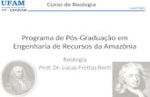FT - ENGRAM Lucas F. Berti Programa de Pós-Graduação em Engenharia de Recursos da Amazônia Reologia Prof. Dr. Lucas Freitas Berti Curso de Reologia.