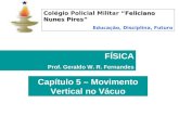 Capítulo 5 – Movimento Vertical no Vácuo Feliciano Nunes Pires Colégio Policial Militar Feliciano Nunes Pires Educação, Disciplina, Futuro FÍSICA Prof.