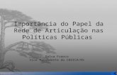 Importância do Papel da Rede de Articulação nas Políticas Públicas Dalva Franco Vice Presidente do CEDICA/RS.