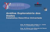 Análise Exploratória dos Dados Estatística Descritiva Univariada Eng. de Minas João Felipe C.L. Costa Prof. Dr. do DEMIN/PPGEM, UFRGS Eng. de Minas Luis.