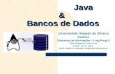 Java & Bancos de Dados Java & Bancos de Dados Universidade Salgado de Oliveira Goiânia Sistemas de Informação – Ling.Prog.V Prof. Roberto Couto Lima Fonte: