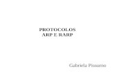 PROTOCOLOS ARP E RARP Gabriela Pissurno. Protocolo ARP (Adress Resolution Protocol) O Protocolo ARP ( Adress Resolution Protocol ou Protocolo de Resolução.