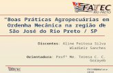 Junho/2010 Boas Práticas Agropecuárias em Ordenha Mecânica na região de São José do Rio Preto / SP Discentes: Aline Feitosa Silva Wladimir Sanches Orientadora: