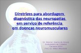 Diretrizes para abordagem diagnóstica das neuropatias em serviço de referência em doenças neuromusculares Diretrizes para abordagem diagnóstica das neuropatias.