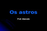 Os astros Prof. Marcelo. Astros são corpos que giram no espaço Astros são corpos que giram no espaço Um conjunto de astros formam o UNIVERSO Um conjunto.