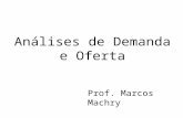 Análises de Demanda e Oferta Prof. Marcos Machry.