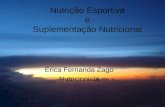 Nutrição Esportiva e Suplementação Nutricional Érica Fernanda Zago Nutricionista.
