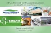 IMPLANTAÇÃO DE COMPLEXOS REGULADORES REGIONAIS DO AMAZONAS Congresso COSEMS Novembro - 2013.