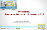 Influenza: Preparação para o inverno 2013 Jarbas Barbosa da Silva Jr. Secretário de Vigilância em Saúde Ministério da Saúde.