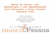 Museu da Pessoa: uma metodologia e uma implementação para preservar a nossa herança cultural oral Ana Grudzinski Jorge Gustavo Rocha Pedro Rangel Henriques.