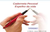 Caderneta Pessoal Espelho da vida O TREVO - Janeiro 2011 -N° 426 2º Encontro.
