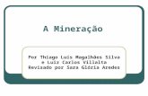 Por Thiago Luís Magalhães Silva e Luiz Carlos Villalta Revisado por Sara Glória Aredes A Mineração.