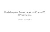 Revisão para Prova de Arte 6º ano EF 3º trimestre Profª Marcella.