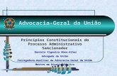 Princípios Constitucionais do Processo Administrativo Sancionador Daniela Figueira Aben-Athar Advogada da União Corregedora-Auxiliar da Advocacia-Geral.