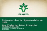 Retrospectiva da Agropecuária em 2009 Uma Visão do Setor Produtivo Rui Carlos Ottoni Prado Presidente da Federação da Agricultura e Pecuária do Estado.