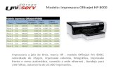 Modelo: Impressora Officejet HP 8000 Plano Mensalidade Franquia Preço Página de páginas página Excedente Plano 1 R$ 100,001000 R$ 0,100 R$ 0,060 Plano.