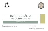 GRAVITAÇÃO INTRODUÇÃO À RELATIVIDADE Carlos Zarro Reinaldo de Melo e Souza Espaço Alexandria.