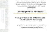 DSC/CCT/UFC G Inteligência Artificial Recuperação da Informação (Conceitos Básicos) Prof. a Joseana Macêdo Fechine Régis de Araújo Prof. a Joseana Macêdo.