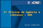 5ª Oficina de Agência e Cobrança – ANA Brasília, nevembro 2011.