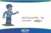 Rede Externa A ocupação do poste, pelos cabos e isoladores, deve obedecer a seguinte ordem: Ponto de linha GVT Ponto de linha OI (BRT TV a Cabo Ponto.
