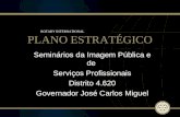 1 2009-10 Rotary Institutes Seminários da Imagem Pública e de Serviços Profissionais Distrito 4.620 Governador José Carlos Miguel PLANO ESTRATÉGICO ROTARY.