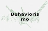 O behaviorismo ou comportamentalismo surgiu no inicio do século XX, como um ramo da Psicologia em que o objeto de estudo era o comportamento observável.