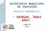 SECRETARIA MUNICIPAL DE EDUCAÇÃO PROJETO PEDAGÓGICO: DENGUE, AQUI NÃO! LEME-SP 2013.