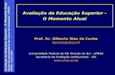 Avaliação da Educação Superior – O Momento Atual Fórum de Coordenadores de Cursos de Graduação - UFRGS UFRGS – 04/12/2008 Prof. Dr. Gilberto Dias da Cunha.