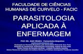 FACULDADE DE CIÊNCIAS HUMANAS DE CURVELO - FACIC PARASITOLOGIA APLICADA À ENFERMAGEM Prof. Ms. José Oliveira - Farmacêutico-Bioquímico jonfbcurvelo@hotmail.com.