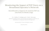 Monitoring the Impact of P2P Users on a Broadband Operator's Network H. J. Kolbe, O. Kettig and E. Golic. Germany IM'09 Proceedings of the 11th IFIP/IEEE.