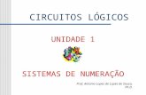 CIRCUITOS LÓGICOS Prof. Antonio Lopes de Lopes de Souza, Ph.D. UNIDADE 1 SISTEMAS DE NUMERAÇÃO.
