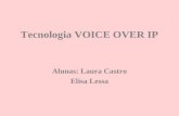 Tecnologia VOICE OVER IP Alunas: Laura Castro Elisa Lessa.