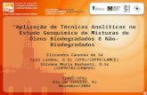 Aplicação de Técnicas Analíticas no Estudo Geoquímico de Misturas de Óleos Biodegradados e Não-Biodegradados Elizandra Cananéa de Sá Luiz Landau, D.Sc.