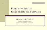 Fundamentos da Engenharia de Software Método PERT / CMP Cristina Teles Cerdeiral Leornardo da Silva Gasparini.