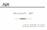 Microsoft.NET Flávia Andrade de Souza Rodrigo Mibielli Peixoto.