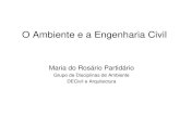 O Ambiente e a Engenharia Civil Maria do Rosário Partidário Grupo de Disciplinas de Ambiente DECivil e Arquitectura