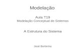 Modelação Aula T19 Modelação Conceptual de Sistemas A Estrutura do Sistema José Borbinha.