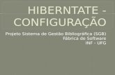 Projeto Sistema de Gestão Bibliográfica (SGB) Fábrica de Software INF - UFG.