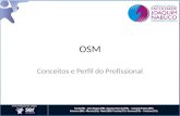 OSM Conceitos e Perfil do Profissional. OSM é... "Conjunto de princípios e normas que têm por objetivo planejar, organizar, dirigir, coordenar e controlar.