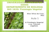 UNIVERSIDADE CATÓLICA DE GOIÁS DEPARTAMENTO DE BIOLOGIA BIO 1620: Fisiologia Vegetal Alex Silva da Cruz, Msc A Fisiologia Vegetal e as Células vegetais.