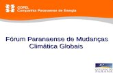 1 Fórum Paranaense de Mudanças Climática Globais.