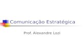 Comunicação Estratégica Prof. Alexandre Lozi. Comunicação Estratégica Tudo bem!