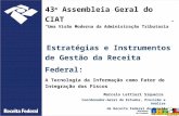 43 a Assembleia Geral do CIAT Uma Visão Moderna da Administração Tributaria Estratégias e Instrumentos de Gestão da Receita Federal: A Tecnologia da Informação.